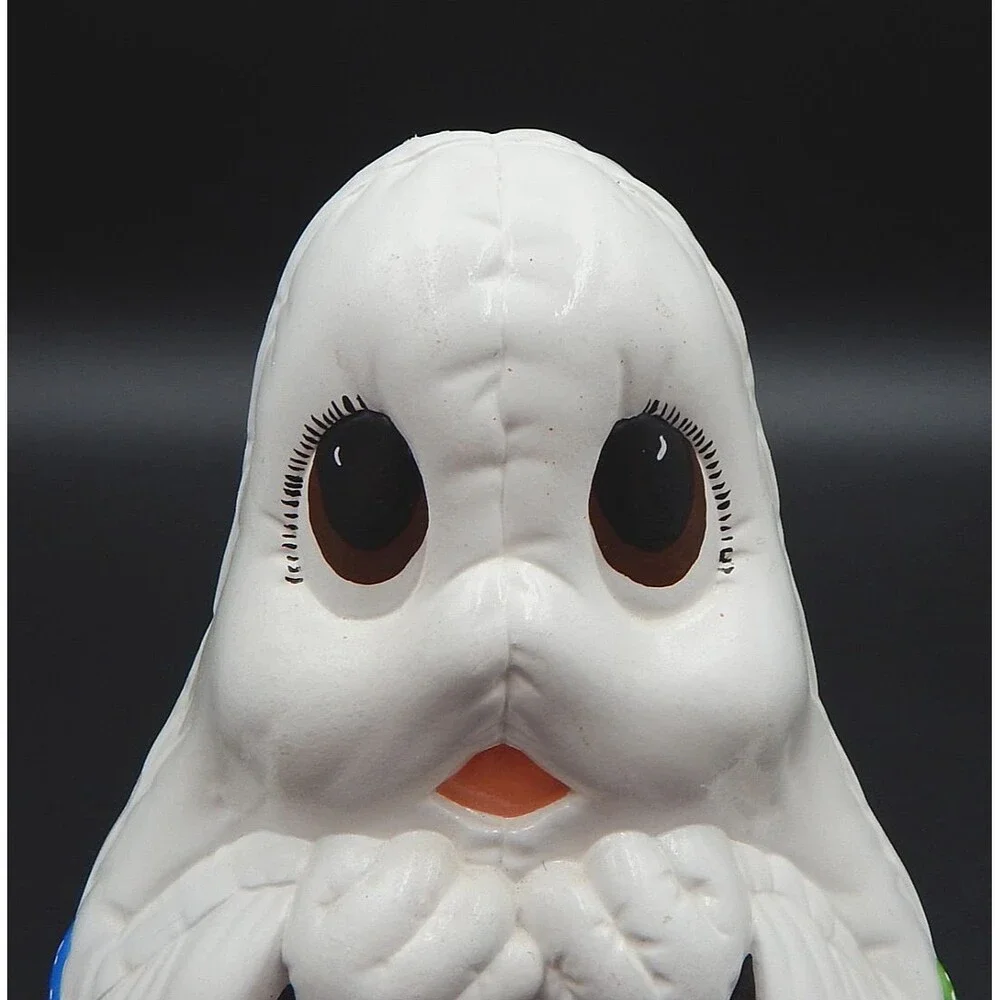 Dona Mold 1980s Ceramic Ghost Boy Spider Baseball Hat Halloween Hand Painted